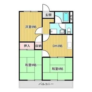 シャルマンハイツ【1階】の間取り