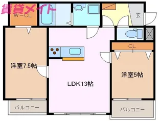 ウッドベルステージ【1階】の間取り
