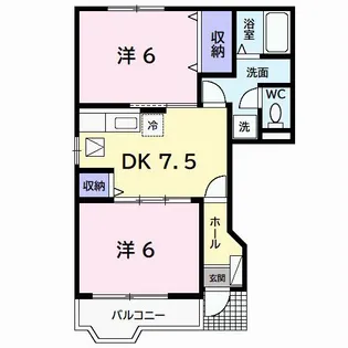 ソルマージュIII【1階】の間取り