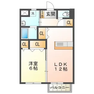 フラワーピーチパートIII【1階】の間取り