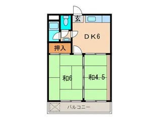 コ-ポ真朝【2階】の間取り