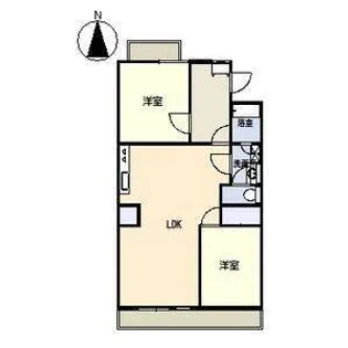 ビラ高城【1階】の間取り