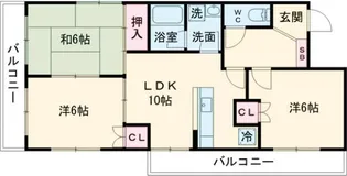 グランドハイツ嵯峨野【3階】の間取り