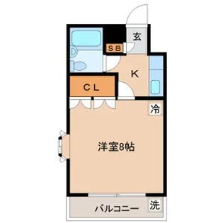 イーグルハイツ宮千代【2階】の間取り