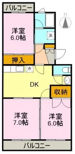 プラスパァエム A【2階】の間取り