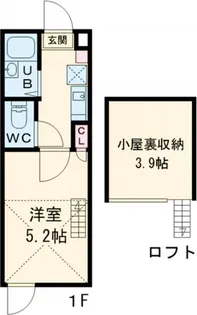 リブ東小岩【2階】の間取り