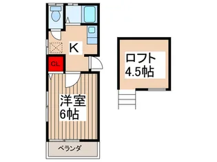 大洲コ-ポ【2階】の間取り