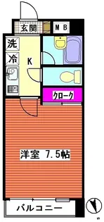 Moon Avenue【4階】の間取り