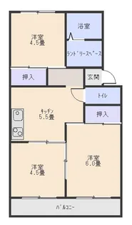 プレジール蜂ヶ谷【1階】の間取り