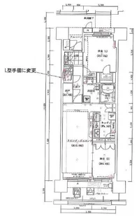 なんばセントラルプラザリバーガーデンA棟【3階】の間取り