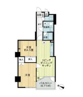 ライオンズマンション池之端【1階】の間取り
