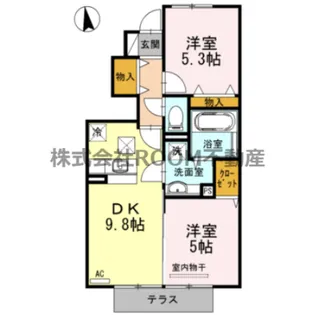 セジュールグレイス【2階】の間取り