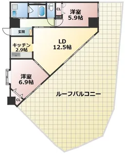 カゼマチテラス【3階】の間取り