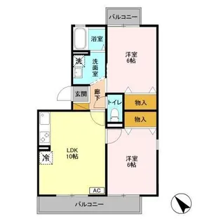 サバーブトリプル【3階】の間取り