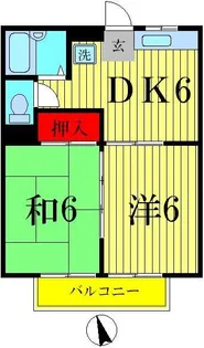 新宿エスポワール【2階】の間取り
