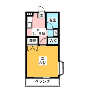 プレシオII【2階】の間取り