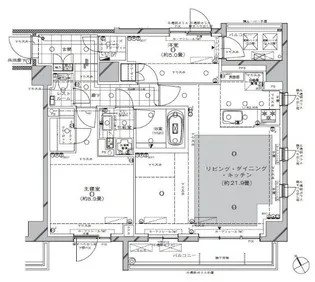 ディアナコート三軒茶屋【2階】の間取り