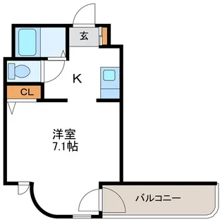 1Kの間取り画像