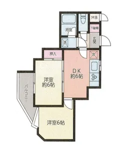 グレイス根岸【4階】の間取り