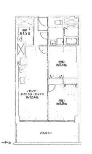 ハイライフ北仙台【4階】の間取り