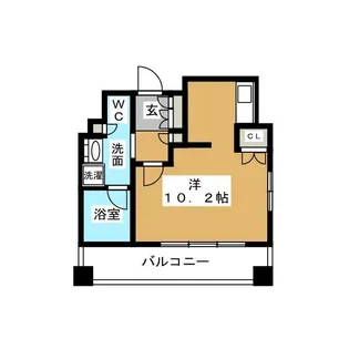 1Kの間取り画像