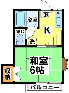 東京都調布市西つつじケ丘4【アパート】の間取り