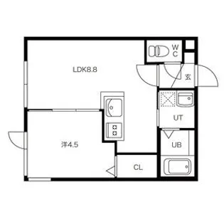 リヴェール白石【1階】の間取り