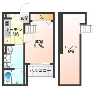 Loft MD【2階】の間取り