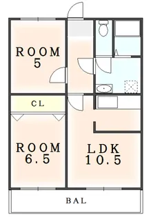 徳島県阿南市羽ノ浦町中庄なかれ【マンション】の間取り