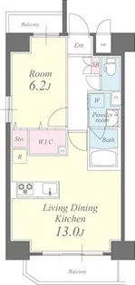 東京都江東区新大橋1【マンション】の間取り
