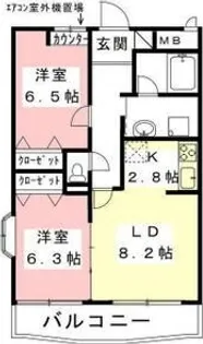 ジェントリィ北一色I【2階】の間取り