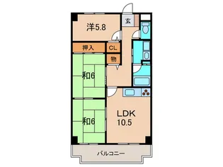 ノーメ・デラローザ【3階】の間取り