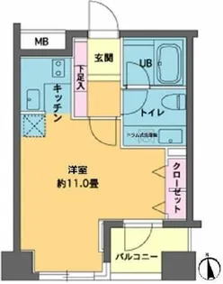 カスタリア高輪台【4階】の間取り