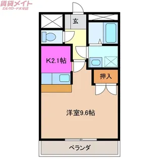 エクセル大安【1階】の間取り