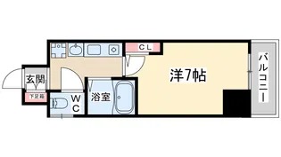 エスリード東天満第2【3階】の間取り