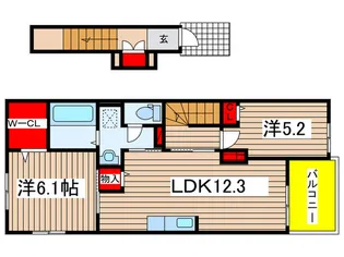 プライム五井II【2階】の間取り