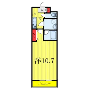 クレール志村【1階】の間取り