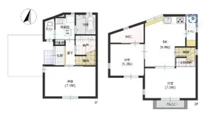 岡山県倉敷市日ノ出町2【一戸建】の間取り