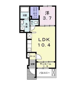 カーサ ルピナス【1階】の間取り