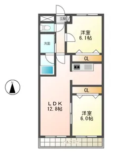 プリミエールTs【3階】の間取り