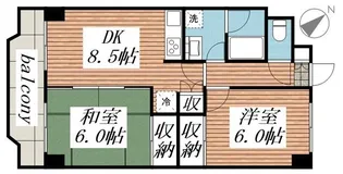 ダンデライアン鵠沼【2階】の間取り