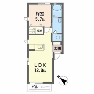 カーサ・シオネ【1階】の間取り