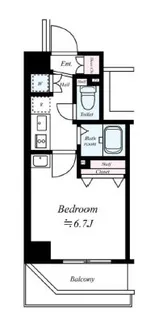 ベルグレードKSDUE【4階】の間取り