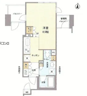 THE HIGH HORIE【3階】の間取り