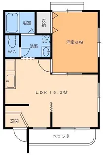 メゾンクレール【1階】の間取り