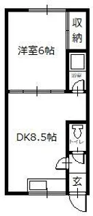 リバティコーポ【2階】の間取り