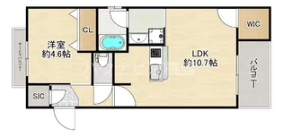 大阪府大阪市都島区都島中通3【マンション】の間取り