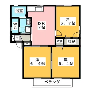 セトル湘南II【2階】の間取り