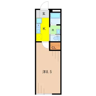リシュール白山【2階】の間取り