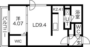 シャトーライフ手稲1【5階】の間取り